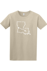 Louisiana Catholic Rosary Adult T-shirt