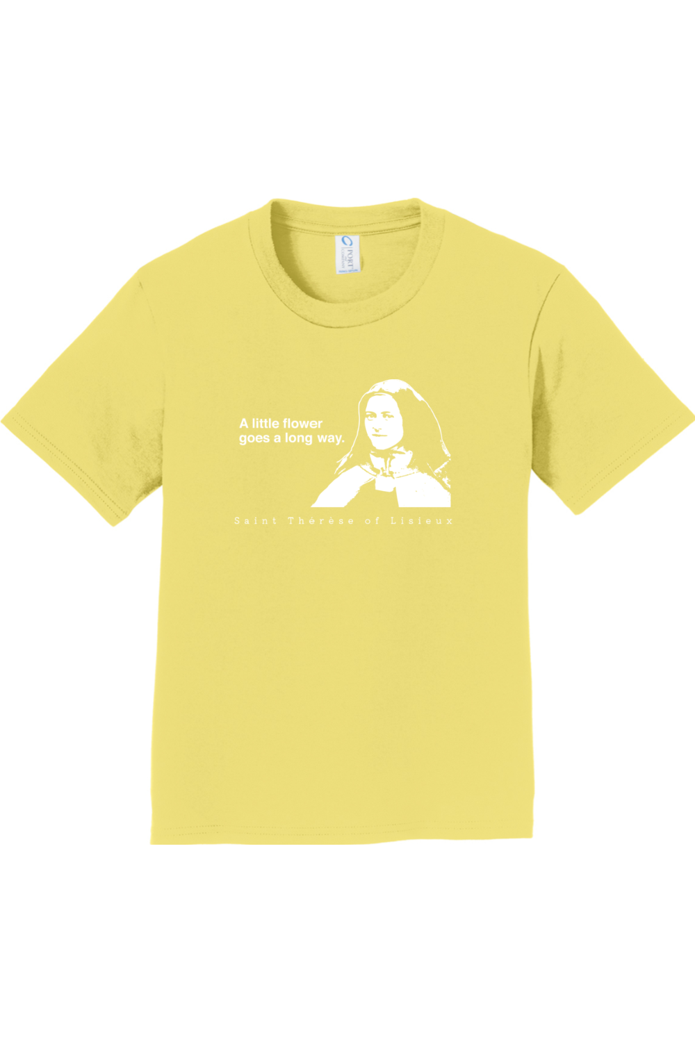 レディースファッション St. Therese of Lisieux T-Shirt Saint Little Flower Catholic A Little Flower Goes a Long Way - St. Thérèse of Lisieux