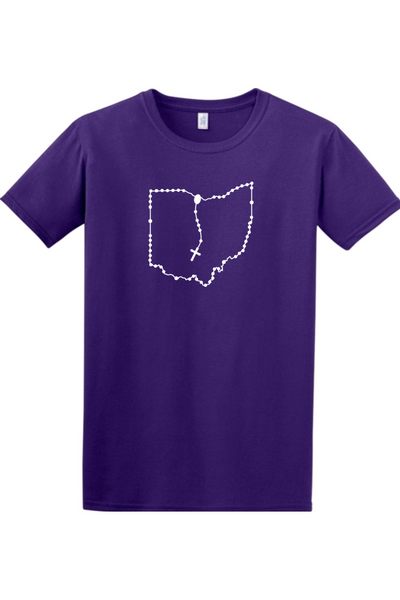 Ohio Catholic Rosary Adult T-shirt