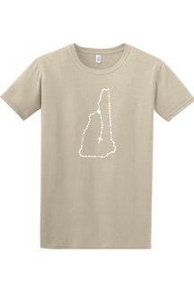 New Hampshire Catholic Rosary Adult T-shirt