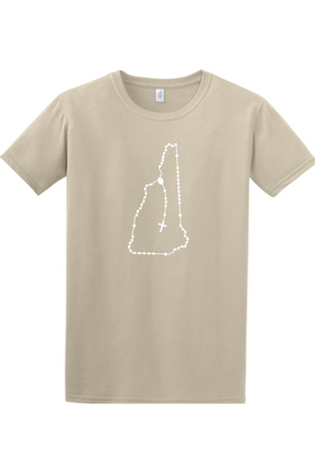 New Hampshire Catholic Rosary Adult T-shirt