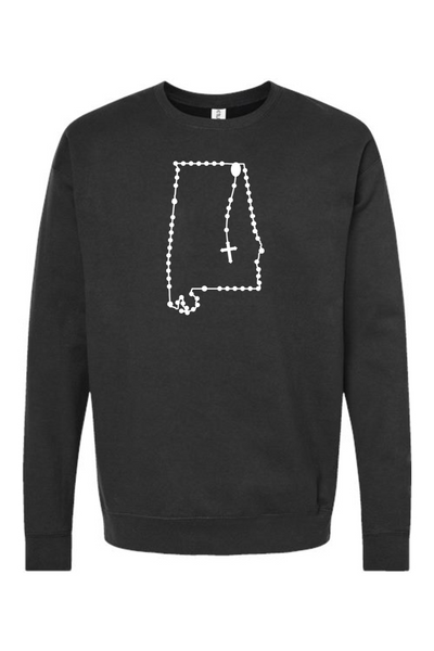 Alabama Catholic Rosary Crewneck Sweatshirt