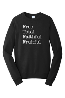 Free Total Faithful Fruitful - Theology of the Body - Crewneck Sweatshirt