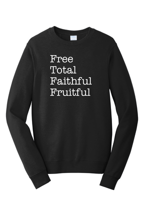 Free Total Faithful Fruitful - Theology of the Body - Crewneck Sweatshirt