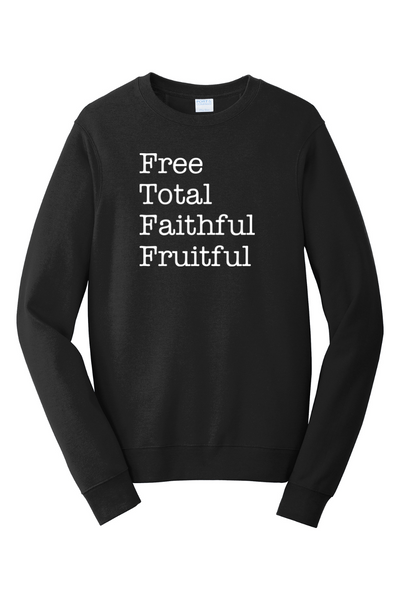 Free Total Faithful Fruitful - Theology of the Body - Crewneck Sweatshirt
