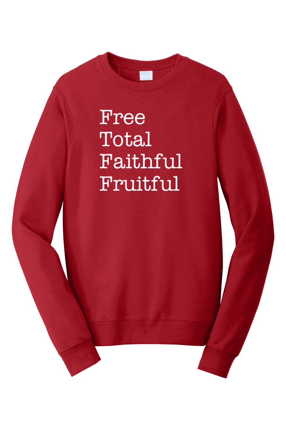 Free Total Faithful Fruitful - Theology of the Body - Crewneck Sweatshirt
