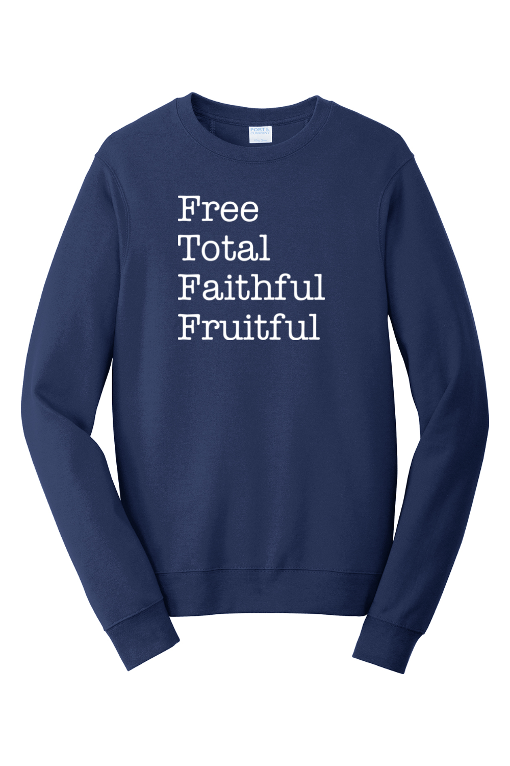 Free Total Faithful Fruitful - Theology of the Body - Crewneck Sweatshirt