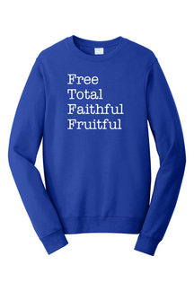 Free Total Faithful Fruitful - Theology of the Body - Crewneck Sweatshirt