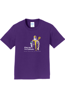 Kiss Me, I'm Catholic - St Patrick of Ireland Youth T-Shirt