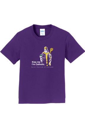Kiss Me, I'm Catholic - St Patrick of Ireland Youth T-Shirt