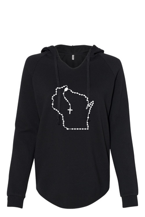 Wisconsin Catholic Rosary Drop Hoodie