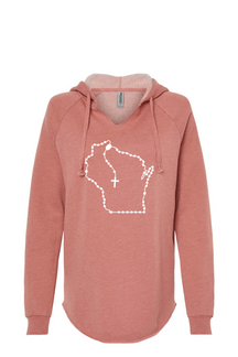 Wisconsin Catholic Rosary Drop Hoodie