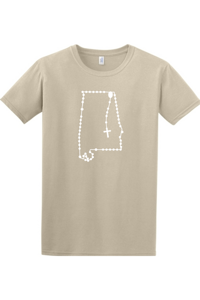 Alabama Catholic Rosary Adult T-shirt