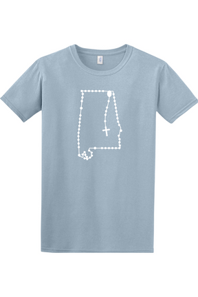 Alabama Catholic Rosary Adult T-shirt