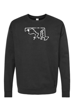 Maryland Catholic Rosary Crewneck Sweatshirt