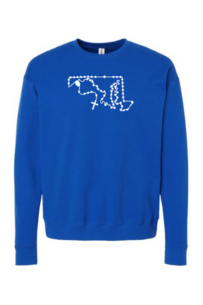 Maryland Catholic Rosary Crewneck Sweatshirt