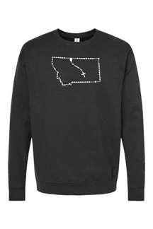 Montana Catholic Rosary Crewneck Sweatshirt