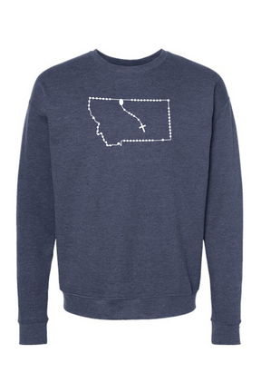 Montana Catholic Rosary Crewneck Sweatshirt