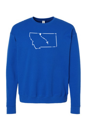 Montana Catholic Rosary Crewneck Sweatshirt