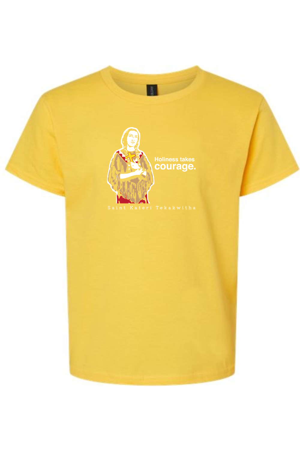 Holiness Takes Courage – St Kateri Tekakwitha Youth T-Shirt