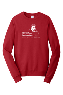 Grandpa's Hand-me-downs - St Vincent de Paul - Crewneck Sweatshirt