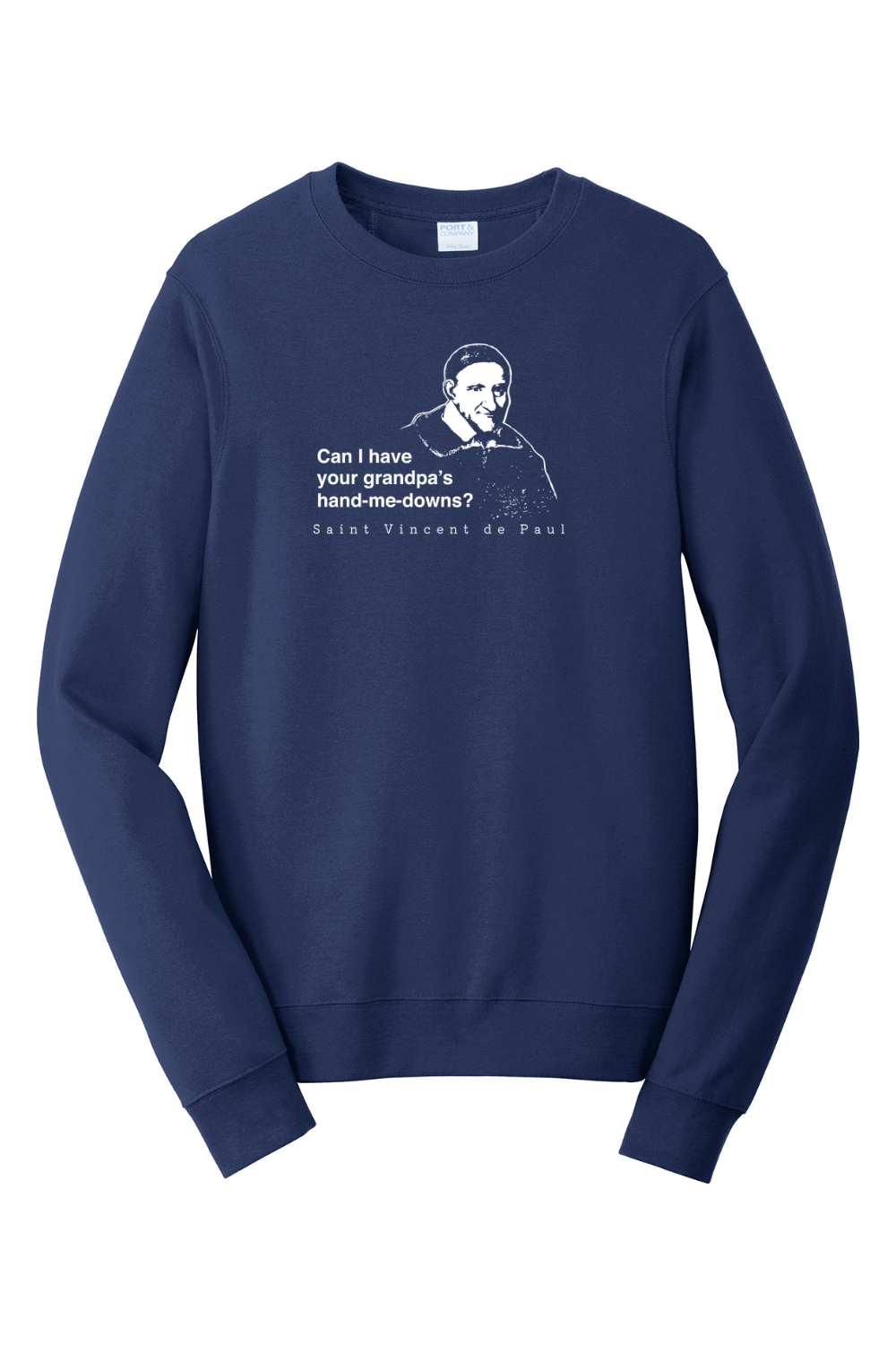 Grandpa's Hand-me-downs - St Vincent de Paul - Crewneck Sweatshirt