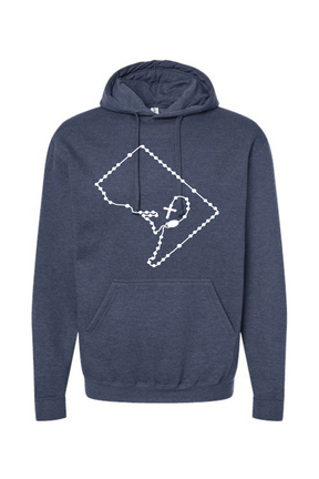 Washington D.C. Catholic Rosary Hoodie Sweatshirt