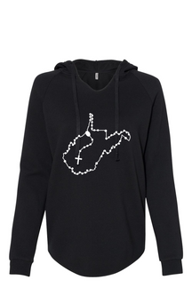 West Virginia Catholic Rosary Drop Hoodie