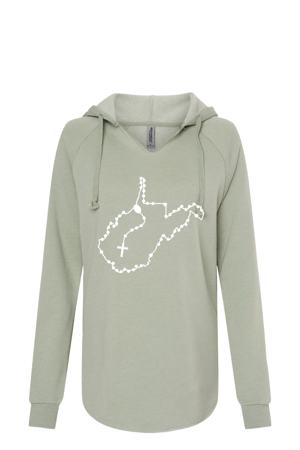 West Virginia Catholic Rosary Drop Hoodie