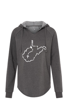 West Virginia Catholic Rosary Drop Hoodie