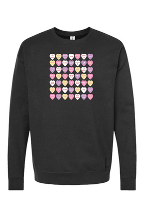 Candy Hearts - Crewneck Sweatshirt