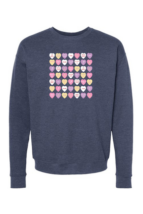 Candy Hearts - Crewneck Sweatshirt