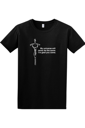 Glad He Came - Crucifix Adult T-shirt