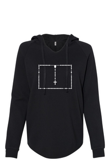 Wyoming Catholic Rosary Drop Hoodie