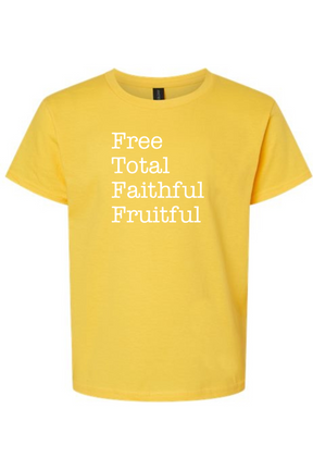 Free Total Faithful Fruitful - Theology of the Body Youth T-Shirt