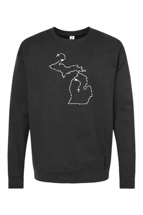 Michigan Catholic Rosary Crewneck Sweatshirt