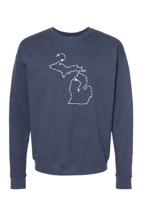 Michigan Catholic Rosary Crewneck Sweatshirt