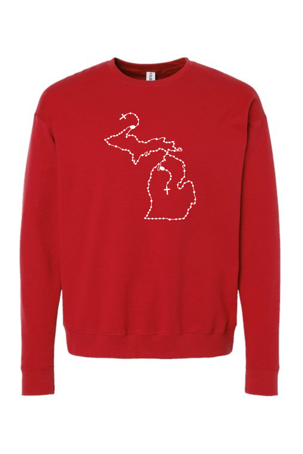 Michigan Catholic Rosary Crewneck Sweatshirt