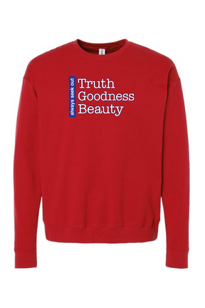 Truth Goodness Beauty - Transcendentals Crewneck Sweatshirt