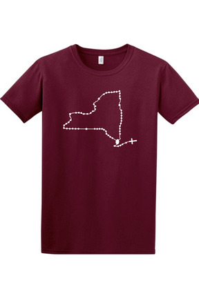 New York Catholic Rosary Adult T-shirt