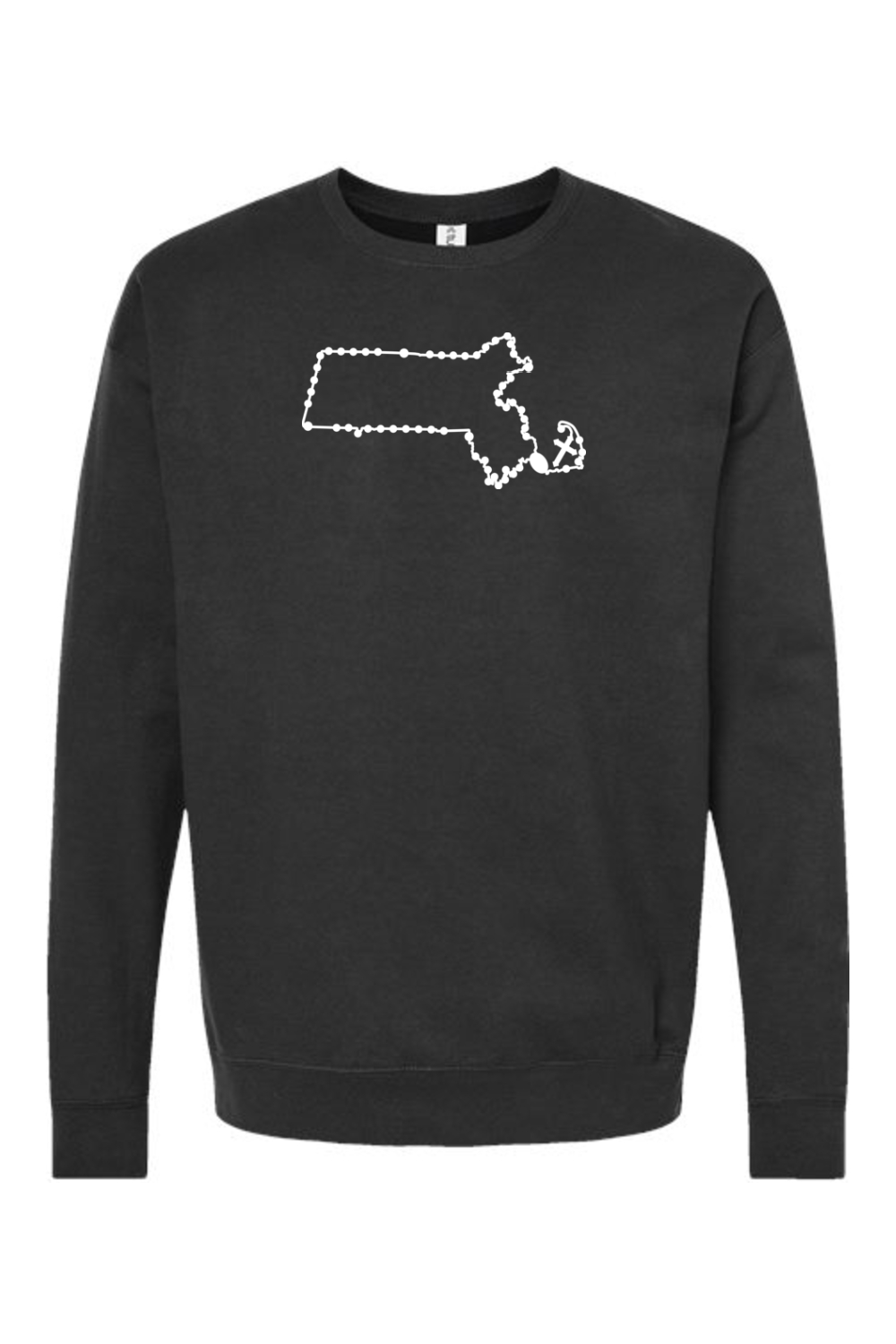 Massachusetts Catholic Rosary Crewneck Sweatshirt