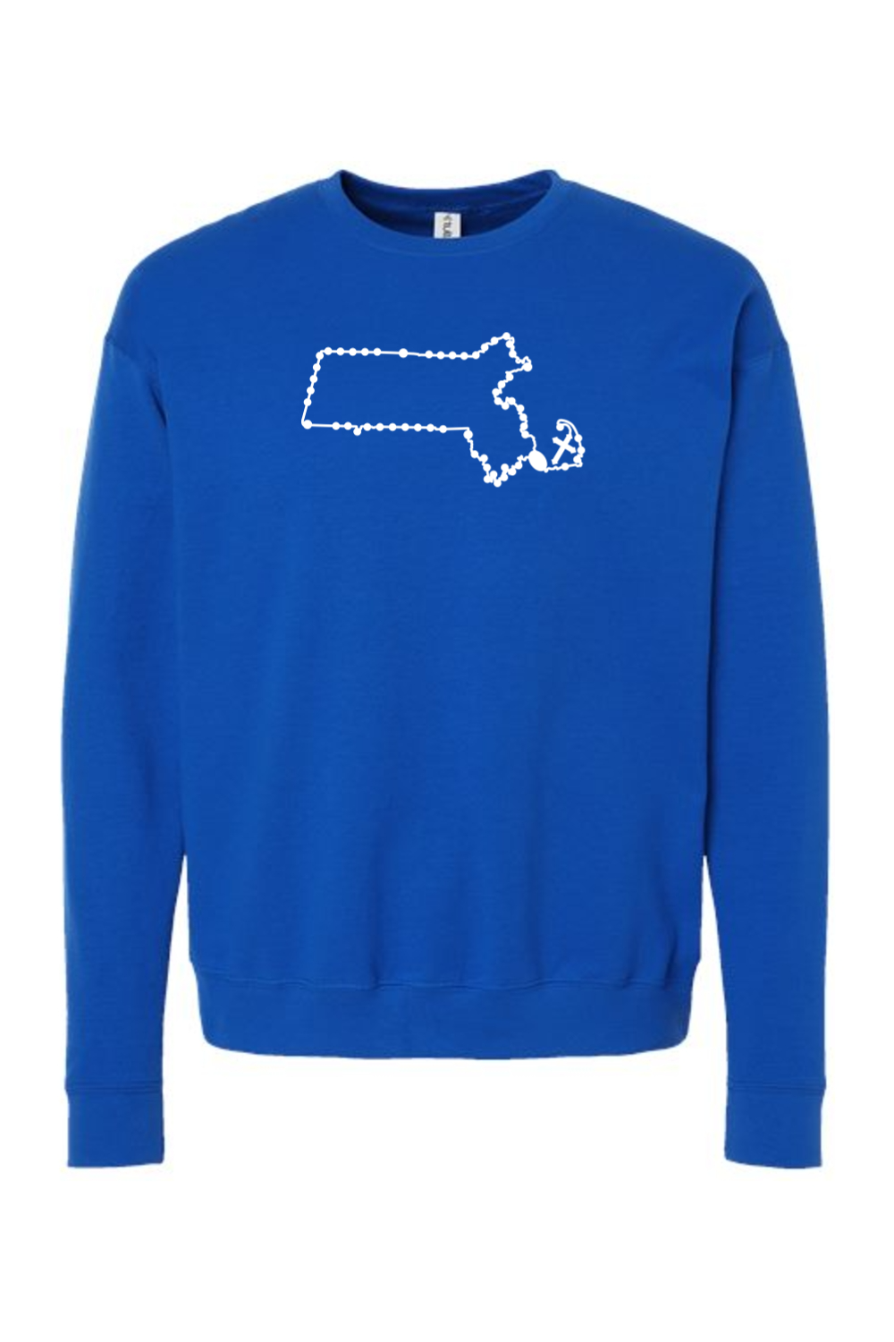 Massachusetts Catholic Rosary Crewneck Sweatshirt