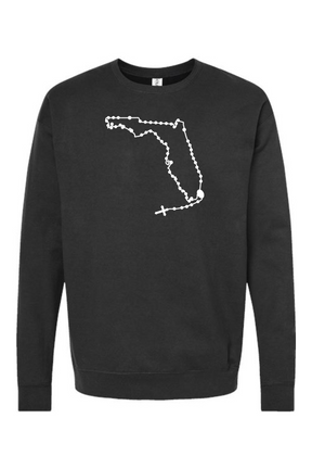 Florida Catholic Rosary Crewneck Sweatshirt