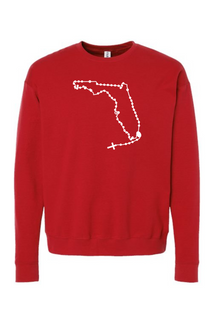 Florida Catholic Rosary Crewneck Sweatshirt