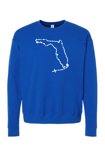 Florida Catholic Rosary Crewneck Sweatshirt