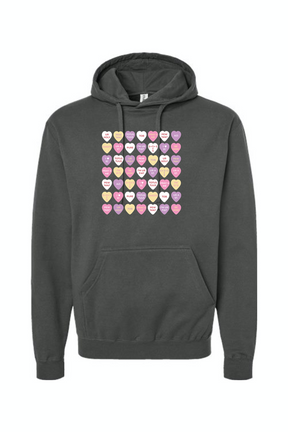 Candy Hearts - Hoodie Sweatshirt