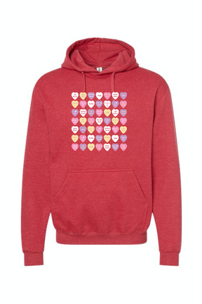 Candy Hearts - Hoodie Sweatshirt