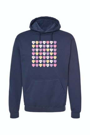 Candy Hearts - Hoodie Sweatshirt