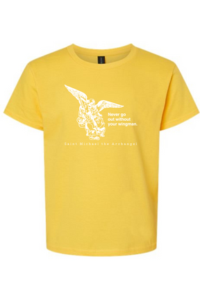 Never Go Without Your Wingman - St. Michael the Archangel Youth T-Shirt