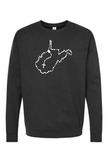 West Virginia Catholic Rosary Crewneck Sweatshirt